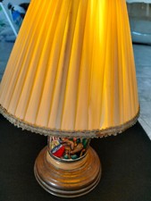 Boccale birra + lampada boccale tedesco vintage anni 70/80 ceramica peltro