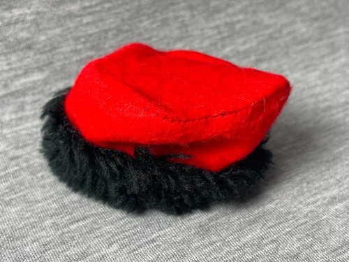 Sindy midi winter hat 1971 - hat, red