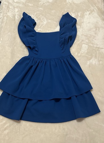 Mini abito blu strati con - mini,