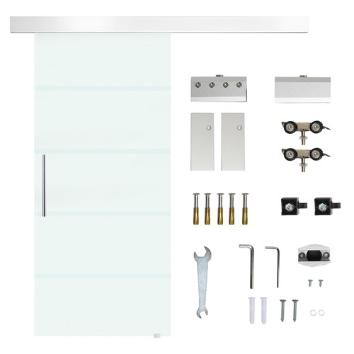 Homcom porta scorrevole vetro - homcom,