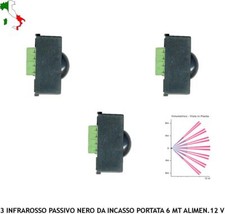 3 SENSORI INFRAROSSO MOVIMENTO