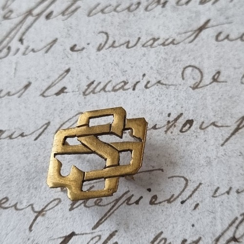 Monogramma lettere ottone - in,