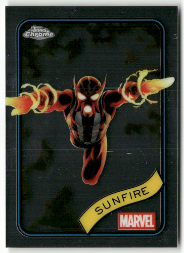 Scheda topps marvel chrome - scheda,