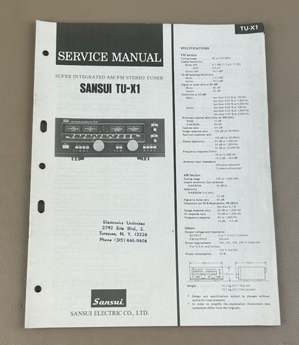 Sansui sintonizzatore - tu-x1,