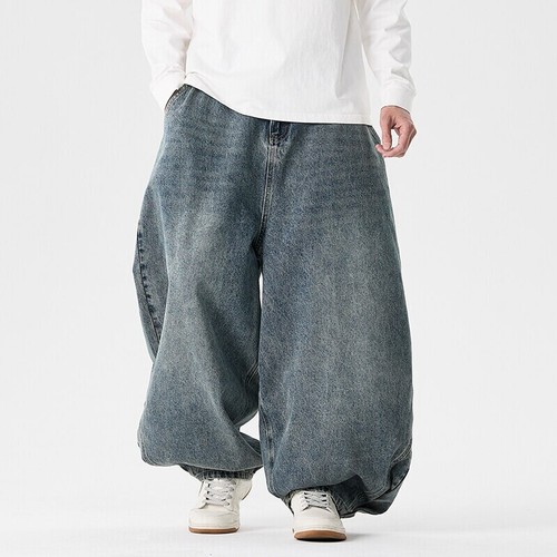 Pantaloni denim loose dritti - denim,