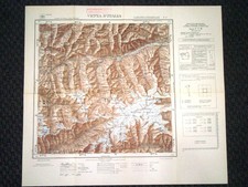 Grande carta topografica vetta - grande,