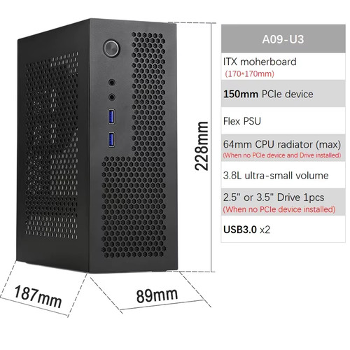 A09 itx chassis - 3.8l,