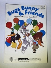 Needlecraft Looney Tunes Bugs Bunny Friends Daffy Duck Tweety punto croce 1983