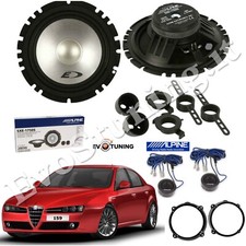 Alpine Kit 4 Casse fit Alfa 159 Anteriori o Posteriori Woofer Tweeter 165