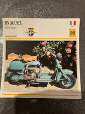 CARTE FICHE MOTO collection ATLAS MV AGUSTA 125 OVUNQUE 
