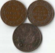 1 cent  CANADA  BRONZE  1910