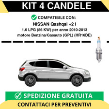 KIT 4 CANDELE per NISSAN