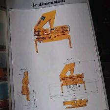 AUTOGRU PM 17001-02 GRU IDRAULICHE  AUTOCARRI CRANE Brochure Opuscolo Prospekt 