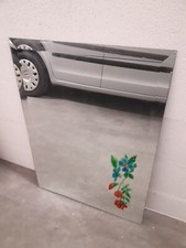 Specchio rettangolare 80cm x 60cm con fiore