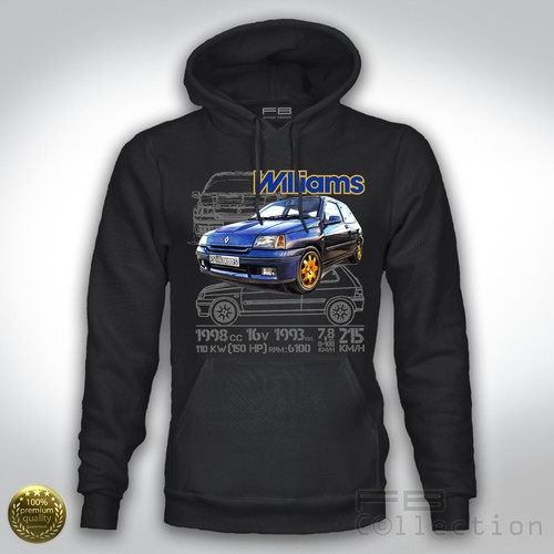 Felpa hoodie clio williams - felpa,