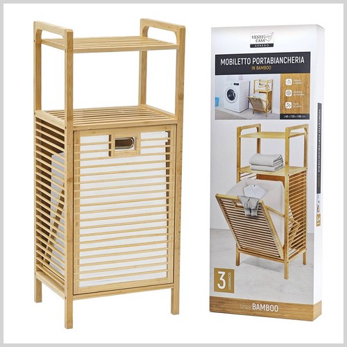 Portabiancheria bamboo a - in,