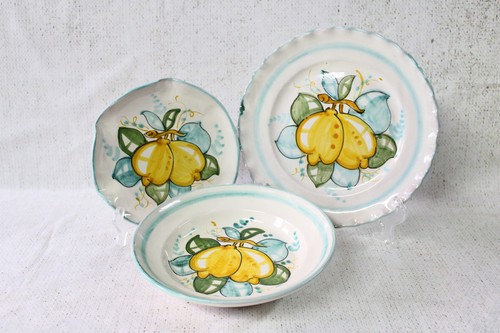 Set piatti decoro - , "limoni"