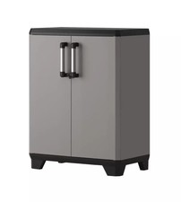 ARMADIO BASSO KETER "SISTEMA NEW" IN POLIPROPILENE GRIGIO 68X39X90 CM