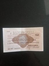 MINI ASSEGNO BANCO DI SICILIA