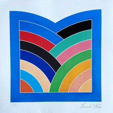 Frank Stella Litografia COA originale firmata op numerata limitata 275 es #