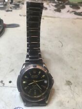 orologio meccanico datario vintage generico cinturino metallo.