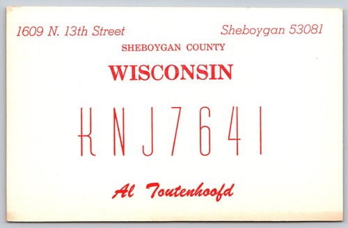 Vintage qsl card - vintage,