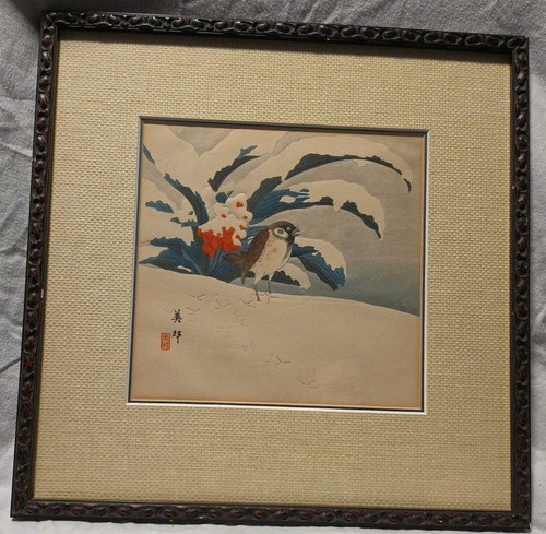 Xilografia giapponese vintage