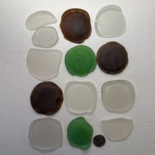 Tumbled Glass Bottle Bottoms