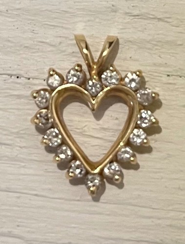 Ciondolo cuore oro - in, 14