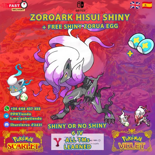 Shiny zoroark hisui - zoroark,