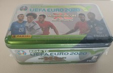 TIN BOX METAL SIGILLATO PANINI ADRENALYN XL ROAD TO EURO 2020 UEFA NEW NUOVO
