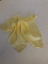 Mouchoir Carré de soie Jaune