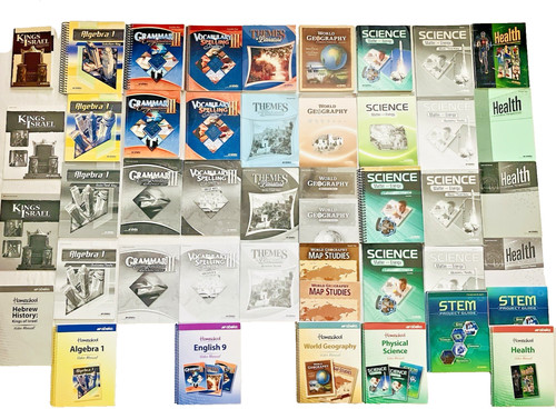 Abeka 9th grade lot - grade, 9