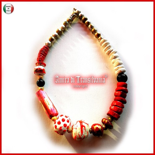 Collana con pietre grosse - con,