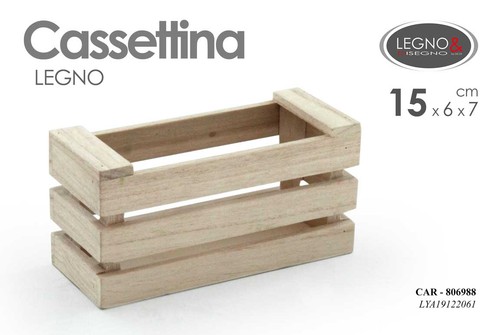 Cassetta porta oggetti legno - porta,