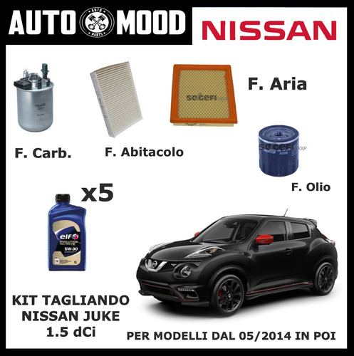 Kit tagliando nissan juke f15 - nissan,