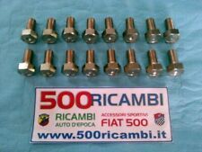 FIAT 500 F L KIT 16 BULLONI RUOTA CROMATI FISSAGGIO CERCHI FERRO ORIGINALI