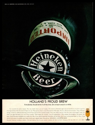 Birra heineken 1965 - birra,