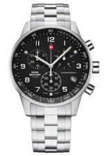 Swiss Military by Chrono SM34012.01 Orologio Uomo Cronografo con Cinturino Acciaio 5 AT