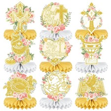 Centrotavola battesimo oro