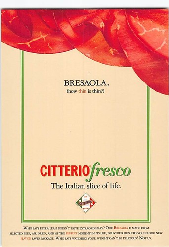 Cartolina citterio bresaola - cartolina,
