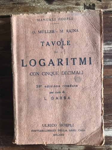 Tavole logaritmi - tavole, di