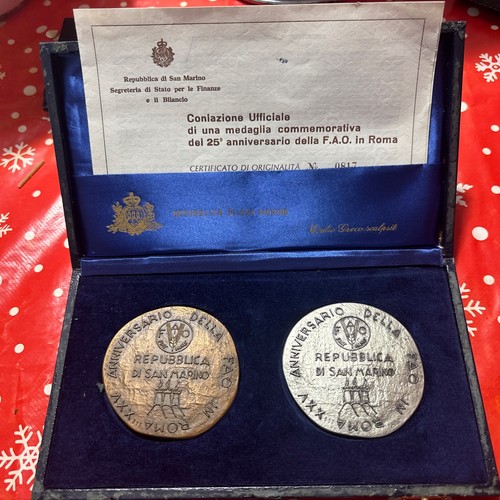 Medaglie san marino - marino, 25