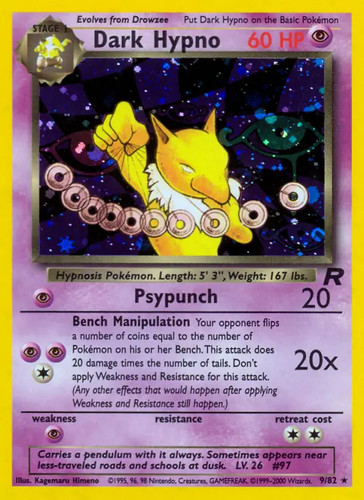 Dark hypno pokemon - dark, 9/82