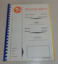 Manuale Di Istruzioni Potain