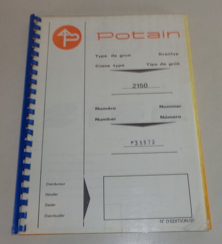 Manuale istruzioni potain - manuale,