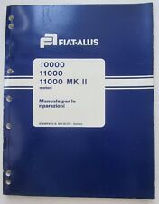FIAT-ALLIS 10000 11000 11000 MARK II motori engines manuale officina riparazioni