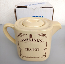 TWININGS OF LONDON  TEIERA IN CERAMICA TEA POT PUBBLICITARIA NUOVA CON SCATOLA