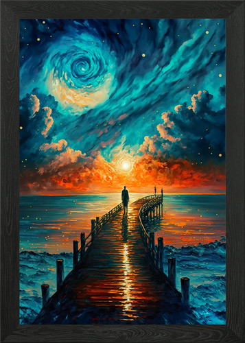 Quadro ponte sull oceano - ponte, con