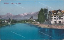 aq477 cartolina villach partie a.d.drau austria